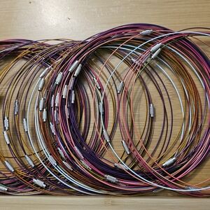 Colorful Wire Choker Necklaces